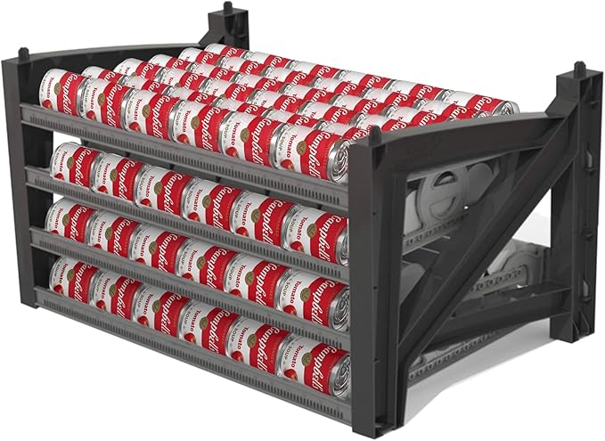 Shelf Reliance Cansolidator Max Small - 1-Pack Can Organizer for Pantry, Stackable Soda Can Storage for Kitchen, Holds 156 Cans of Food or Soda by ShelfReliance