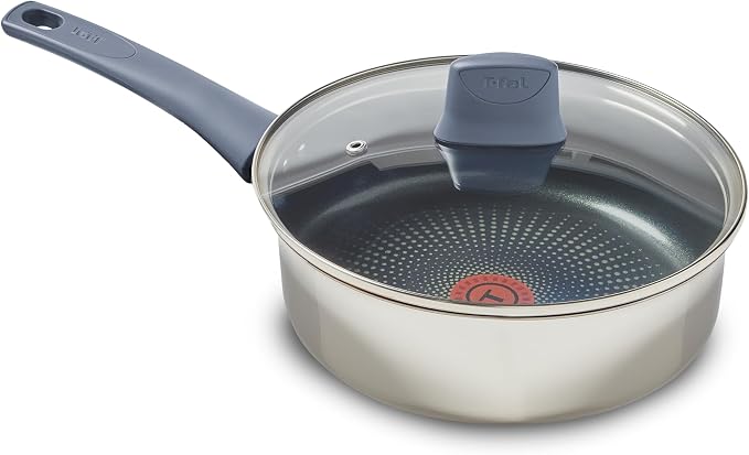 T-fal Essentials Sauce Pan with Lid, 3.5 Qt, Nonstick, Induction Compatible by T-falbrand