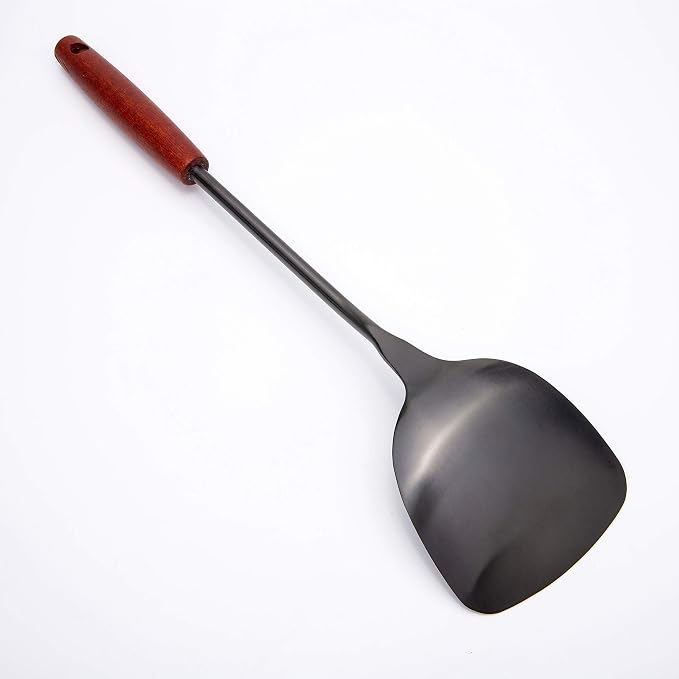 FJNATINH Wok Spatula 15 inches Spatulas for Wok, Stainless Steel Metal Wok Spatulas for Kitchen Use Cooking Utensils Spatula for Cooking Cast Iron - Image 3