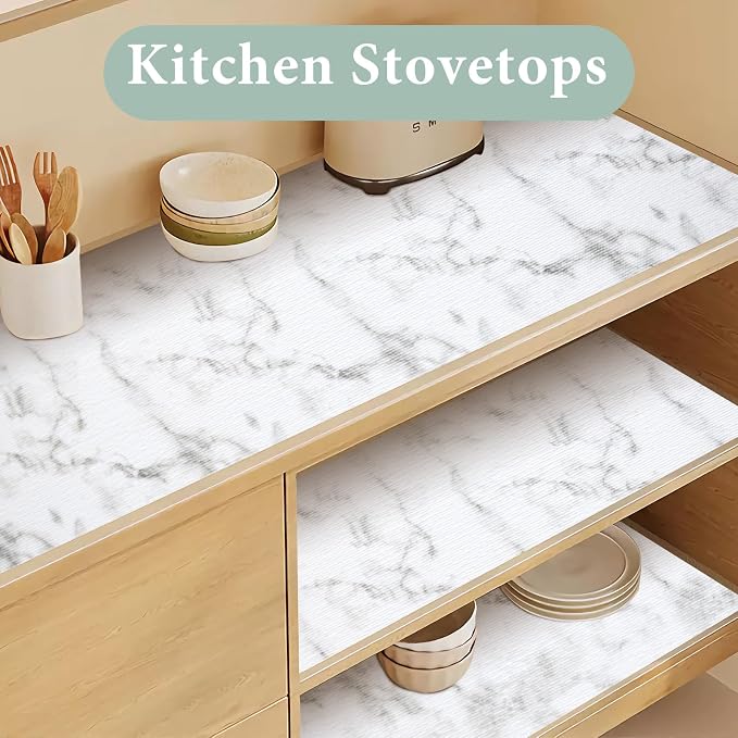 2-Layer Drawer and Shelf Liner for Kitchen Cabinet: 35.4in X 20Ft Non Slip - Image 6