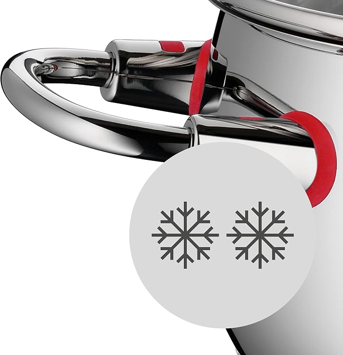 WMF Quality One 6-Piece Saucepan Set with Glass Lids / Cooking Pot / Saucepan / Cromargan Polished Stainless Steel / Steam Hole Suitable for Induction Cookers - Image 8