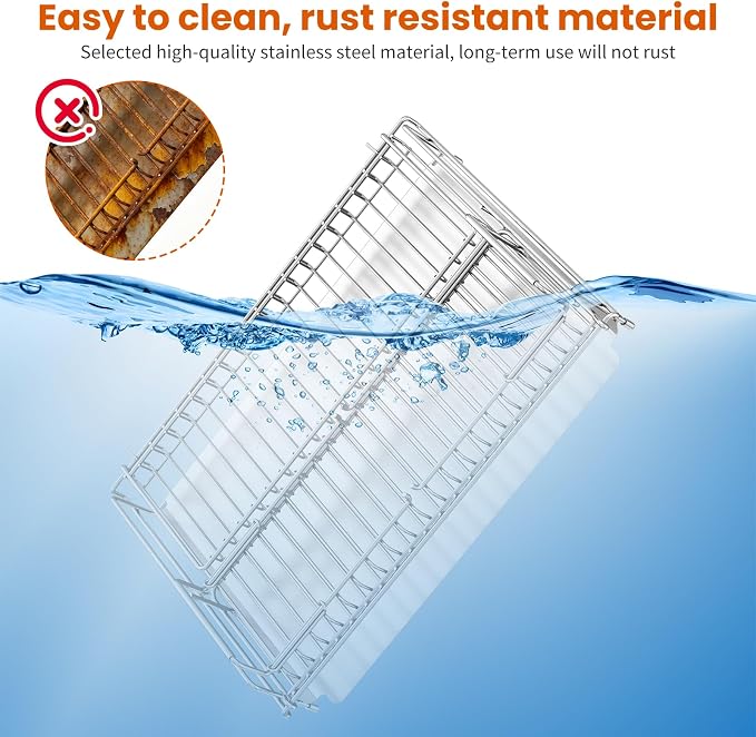 Dish Drying Rack Stainless Steel Expandable Large - Image 8