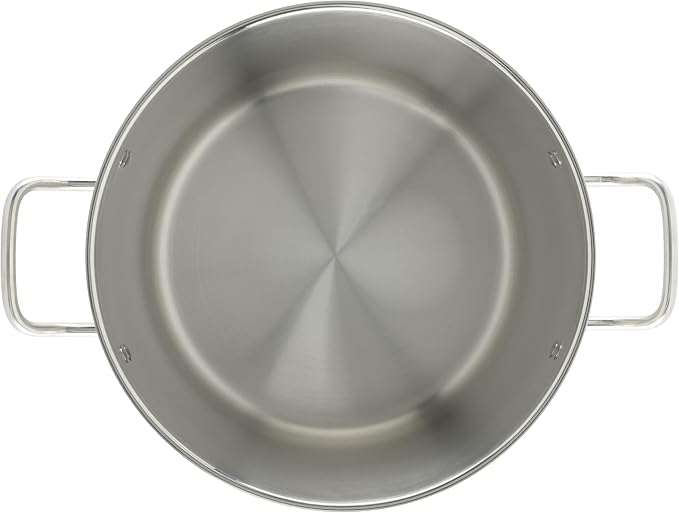 Winco Silver 20 qt Stainless Steel Stock Pot with Cover - Image 6
