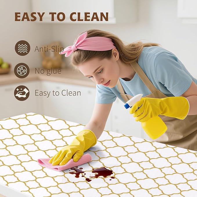 Shelf Liners for Kitchen Cabinets 23.6in x 30FT Non Adhesive Drawer Liner - Image 6