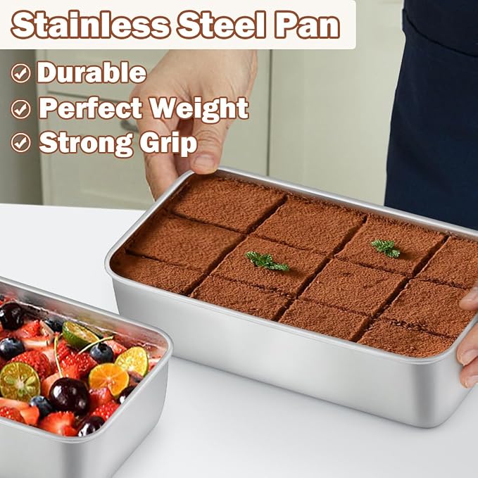 LIANYU 20 Pack Loaf Pans for Baking Bread, 9x5 Inch Bread Baking Pans | Stainless Steel Loaf Tin for Meatloaf, Banana Sourdough, Dishwasher Safe, Heavy Duty, Bulk Set for Bakery & Commercial Use - Image 5