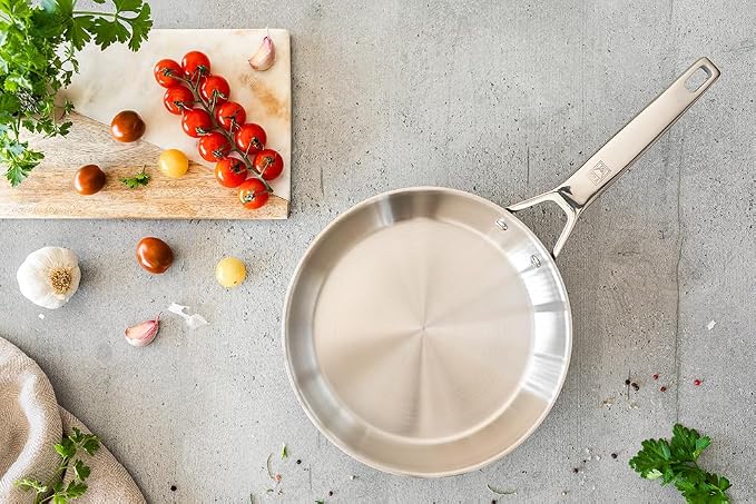 BRA COOKWARE Signature Stainless Steel Frying Pan | 10.2 Inches Skillet - Image 9