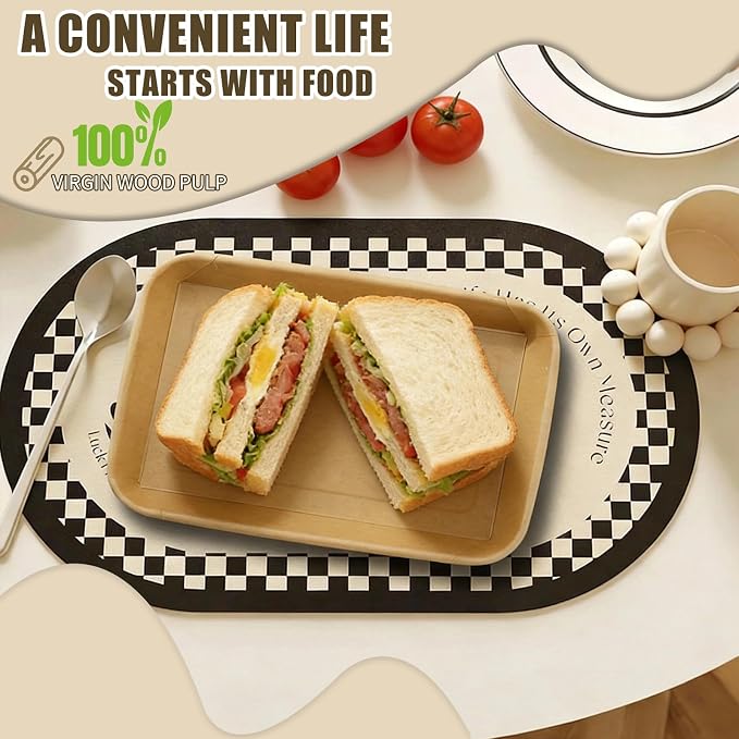 30 Pack Take Out Food Containers, 14.2oz Disposable Bowls 420ml Kraft Paper Take Out Boxes with Lid, Disposable To Go Container Take Out Containers, Greaseproof Paper Bento Box Takeout Lunch Boxes - Image 7