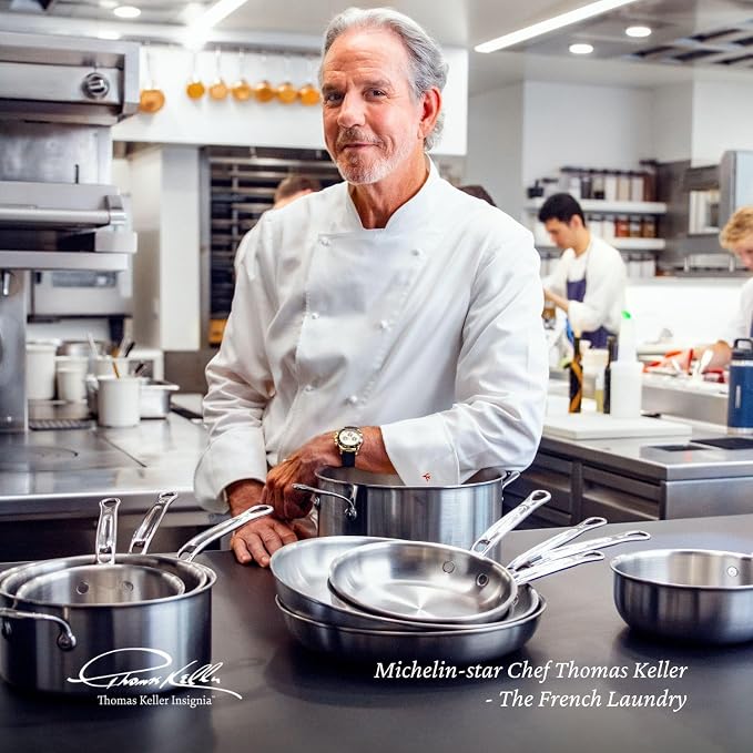 Thomas Keller Insignia by Hestan - Stainless Steel 11 Piece Cookware Set, Induction Cooktop Compatible - Image 4