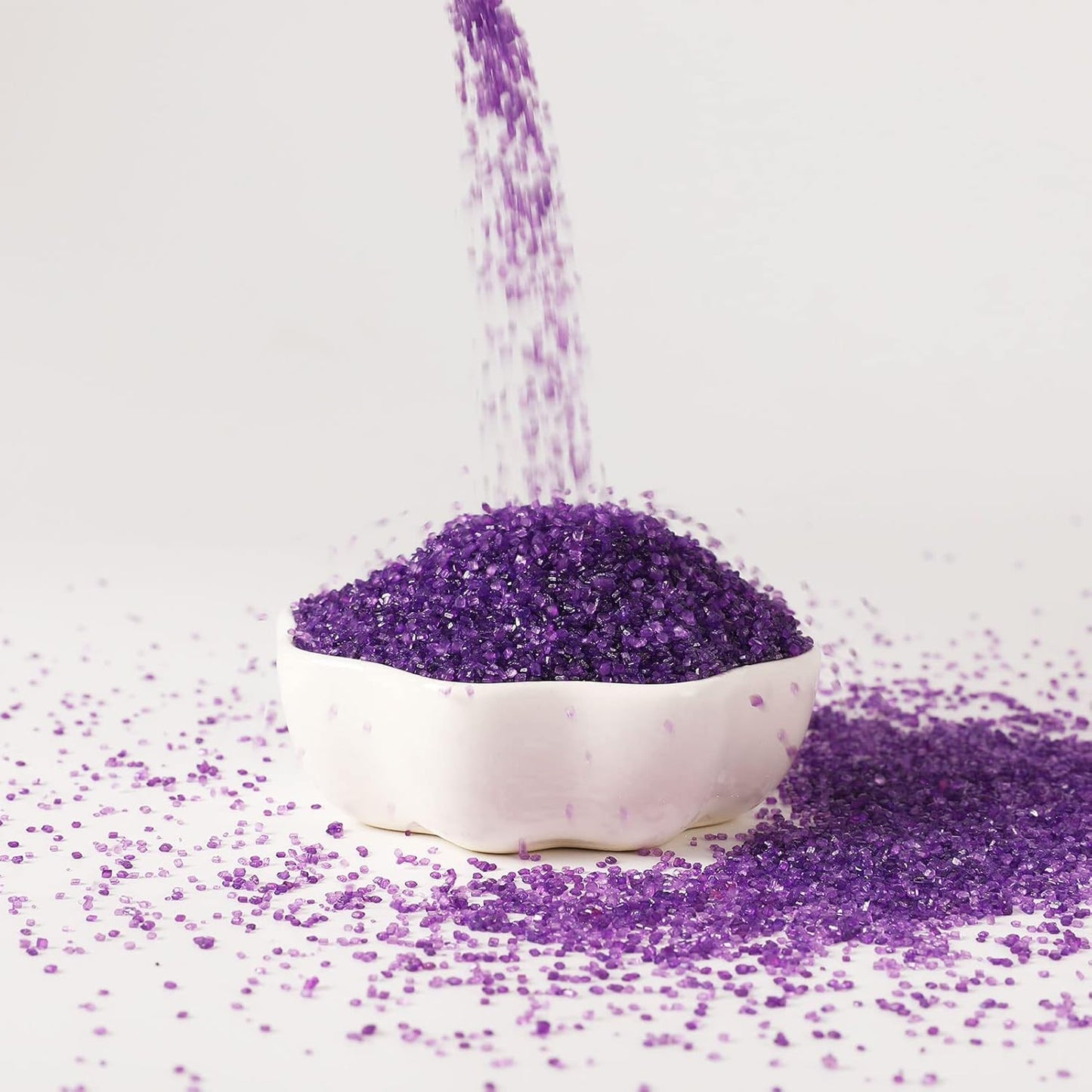 Kasvan Purple Sanding Sugar Sprinkles - Edible Sugar Crystals, Baking Cake Decorations, Ice Cream Toppings cupcake Decorating, Wedding Party Chirstmas Supplies, 85g/3.2oz