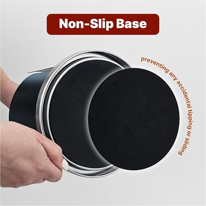 Stainless Steel Paper Towel Holder Countertop, Modern Covered Design, Weighted Base for Stability, Freestanding Easy One-Handed Operation for Kitchen & Bathroom - Image 5