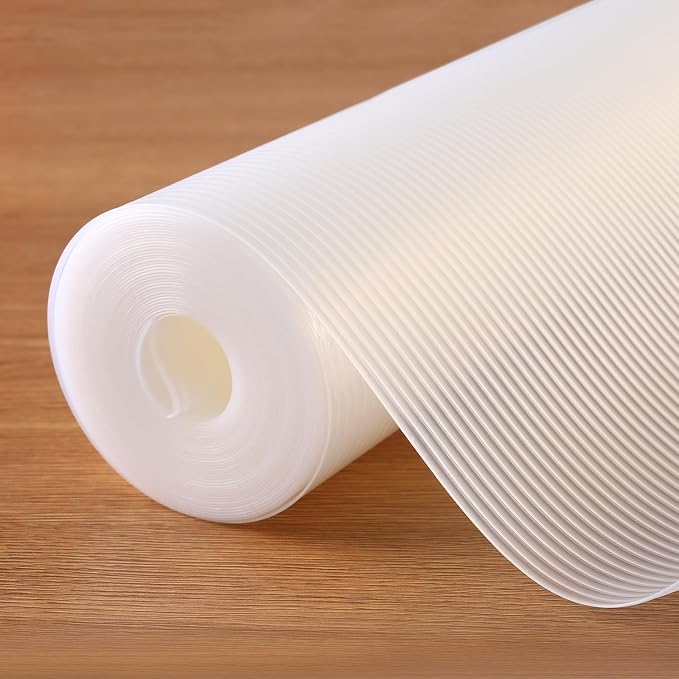 Shelf Liner, 11.8 Inches x 20 FEET Non-Slip Kitchen Cabinet Liner, Washable Oil-Proof Non-Adhesive Contact Paper for Kitchen Drawer, Cabinet, Shelves, Cupboard, Refrigerator, Storage, Desk, Countertop - Image 8
