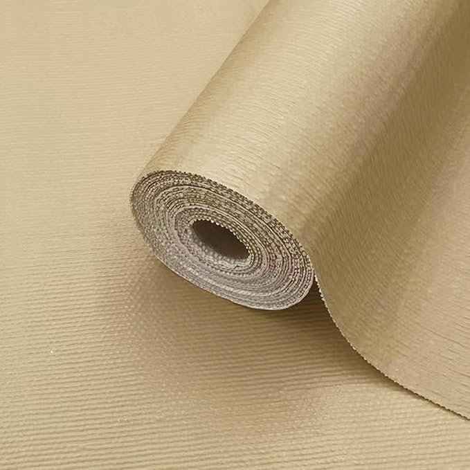 Drawer Liner and Shelf Liner for Kitchen Cabinet Liner Non-Adhesive Non-Slip Shelf Paper, Thick Strong Grip Waterproof Easy to Clean for Shelves, Cupboard, Desks, Khaki, 17.5 in x 20 FT by TheBaDaz