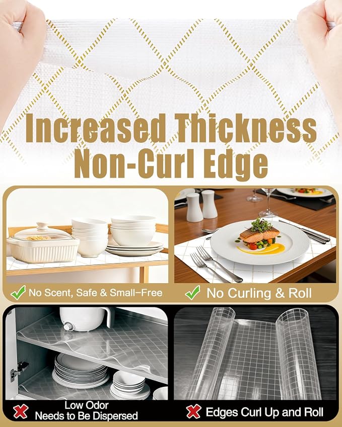 Drawer and Shelf Liners for Kitchen Cabinets Non-Adhesive - Image 4