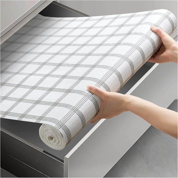 Viseeko Shelf and Drawer Liner for Kitchen Cabinet, 12in x 30ft by Viseeko