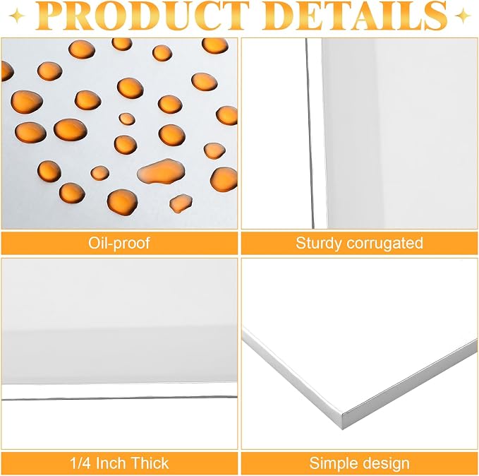 Jingmore 12 Pcs Half Sheet Rectangle Cake Drum Board, 14 x 19 Inch, Silver - Image 7