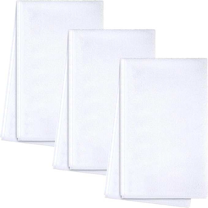 Patelai 3 Pieces Sublimation Blank Towels Microfiber Dishtowel Absorbent Multi Purpose Kitchen Dish Towels DIY Dishcloth Bathroom Towel for Fall Christmas Kitchen Home Decor, 16 x 24 Inch by Patelai