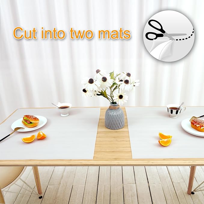 AECHY Silicone Mats for Kitchen Counter 47"x23.6"x0.08”, Largest Heat Resistant Mat Shipped Rolled Up Kitchen Island Silicone Countertop Protector Mat Nonslip Extra Large Counter Mat, Translucent | Largest Size, Heat Resistant, Nonslip, Extra Large Cou... - Image 7