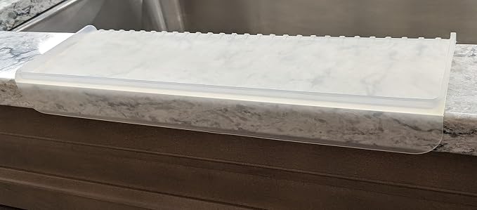 SiliSink Sink Edge Protector, Splash Guard, 4in x 14in, Frosted Matte - Image 5