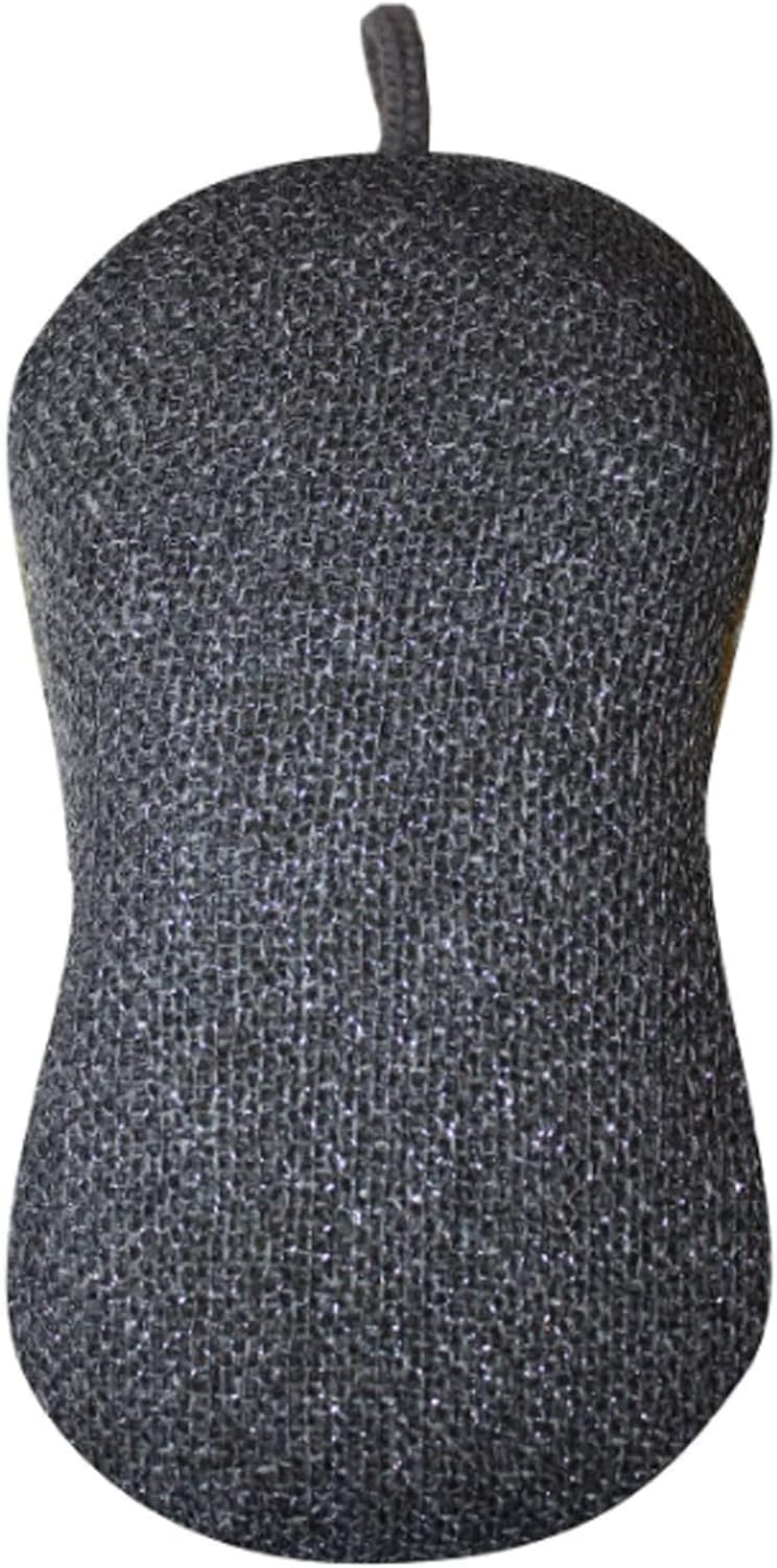 MÜkitchen Premuim Sponge for Dishes and Household Cleaning | Microfiber Print and Non-Scratch Scrub Pad | Set of 4 | (Medallion Red)