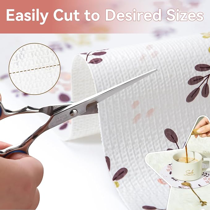 Shelf and Drawer Liner for Kitchen Cabinet Blush Petals Floral 12In x 20Ft - Image 4