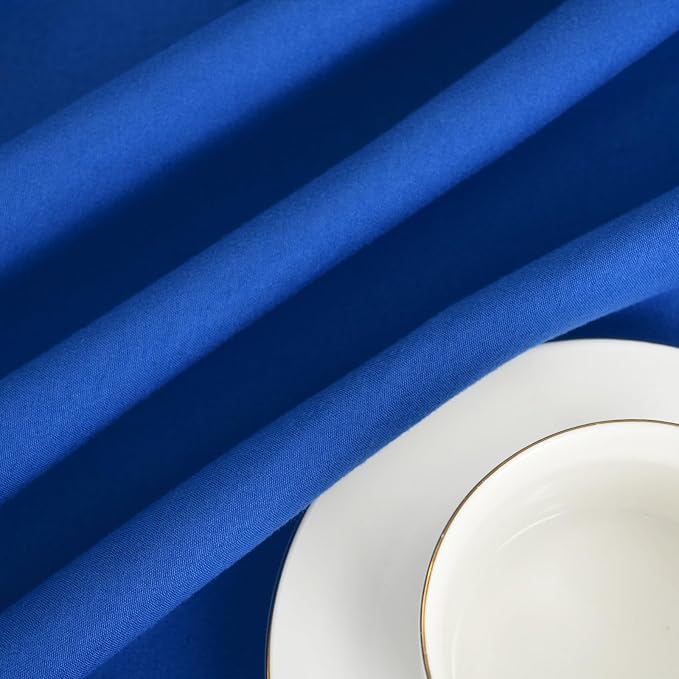 8 Pack Royal Blue Round Tablecloths, Diameter of 120 inch - Image 4