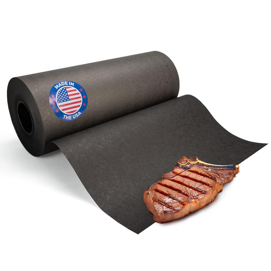 Black Butcher Paper 18" x 12000" (1000 feet) - USA-Made Natural Butcher Paper Roll for Meat and Fish - Uncoated, Unwaxed & Food-Grade Material for Grilling - BBQ Papers for Smoking by IDL Packaging