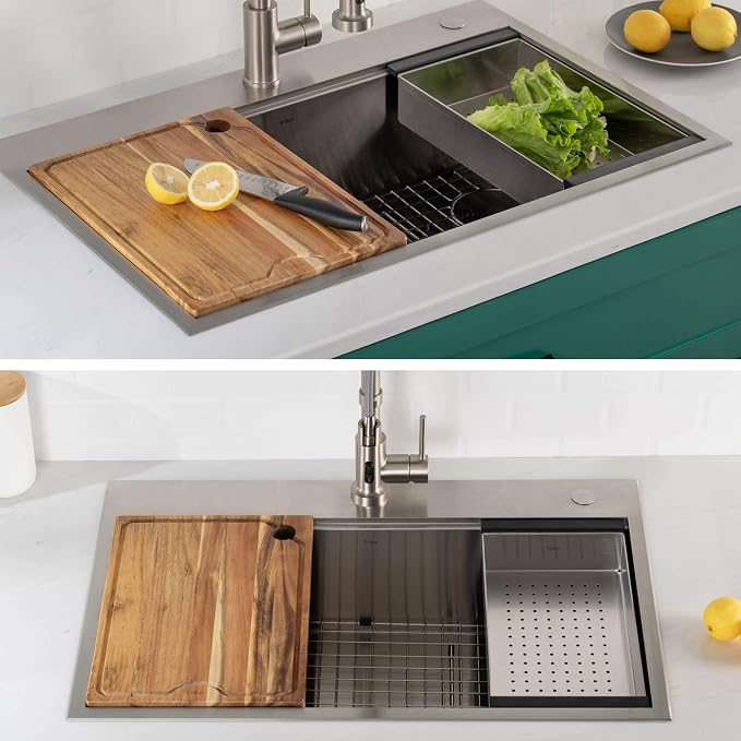KRAUS Stainless Steel 16.75 in Workstation Sink Colander CS-6 - Image 12