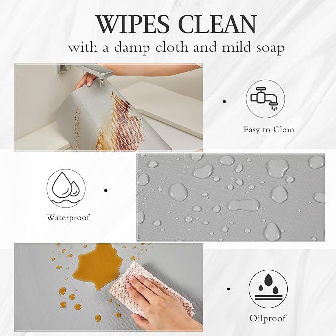 Beautysaid Shelf and Drawer Liner for Kitchen Cabinet Non Adhesive Non Slip - Image 9