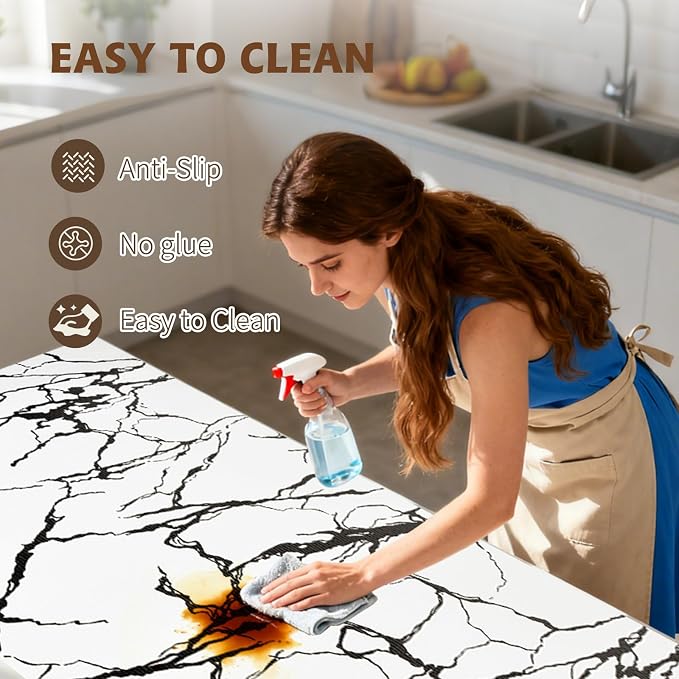 2-Layer Drawer and Shelf Liner for Kitchen Cabinet: 17 in X 30 Ft Non Slip - Image 4