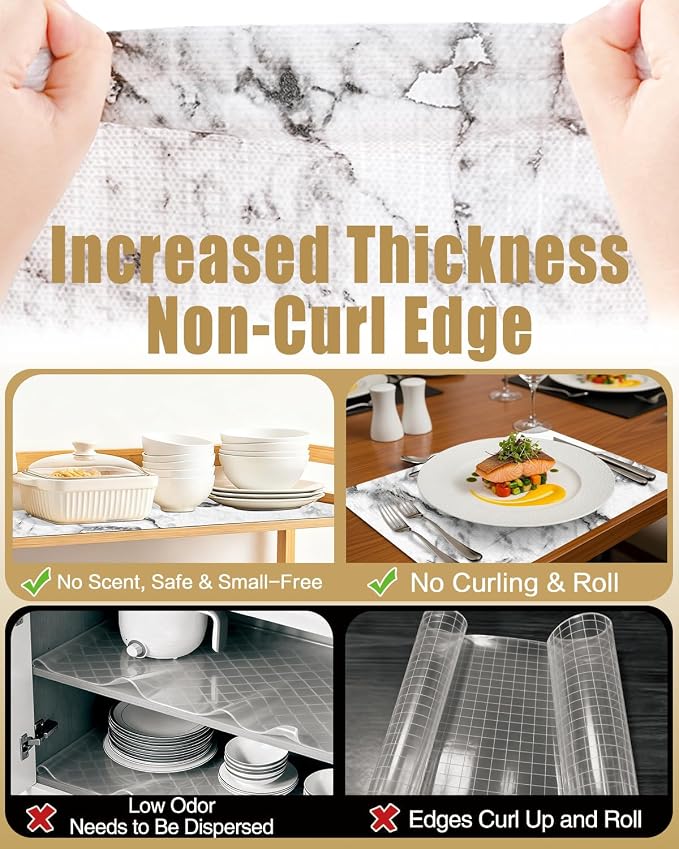 Drawer and Shelf Liners for Kitchen Cabinets Non-Adhesive - Image 4