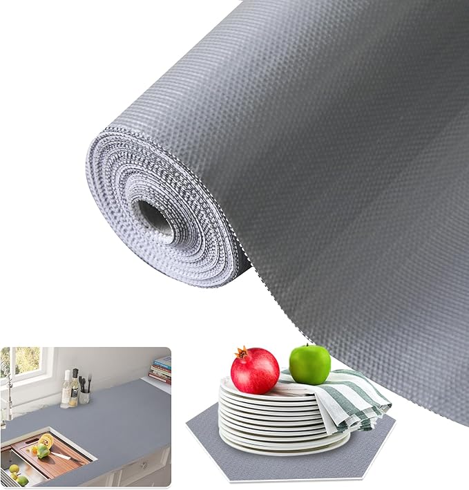 Beautysaid Shelf and Drawer Liner for Kitchen Cabinet Non Adhesive Non Slip by Beautysaid