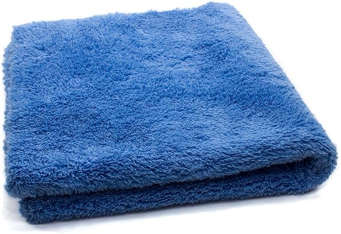 Autofiber Korean Plush Premium Edgeless Microfiber Detailing Towels - Pack of 4, Blue (16 inch x 16 inch) - Image 3