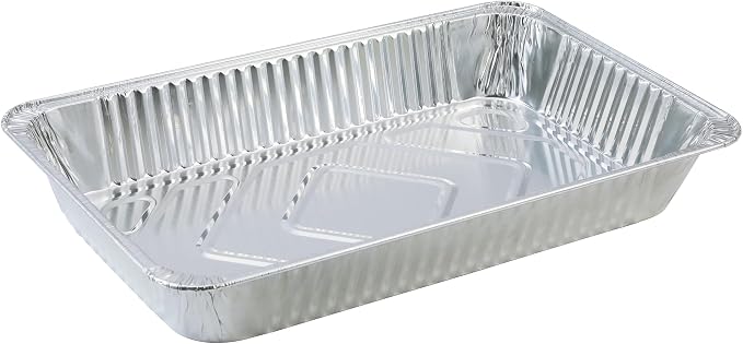 Waytiffer Disposable Large Aluminum Pans (20 Pack) Full Size Roasting & Baking Pan, 21"x13" Deep Foil Pans Extra Heavy Duty Chafing Trays for Broiling, Restaurants, Heating, Buffets & Bakeware - Image 2