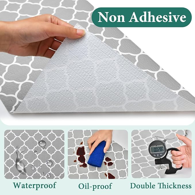 Shelf Liners for Kitchen Cabinets 17in x 20FT Non Adhesive Drawer Liner - Image 5
