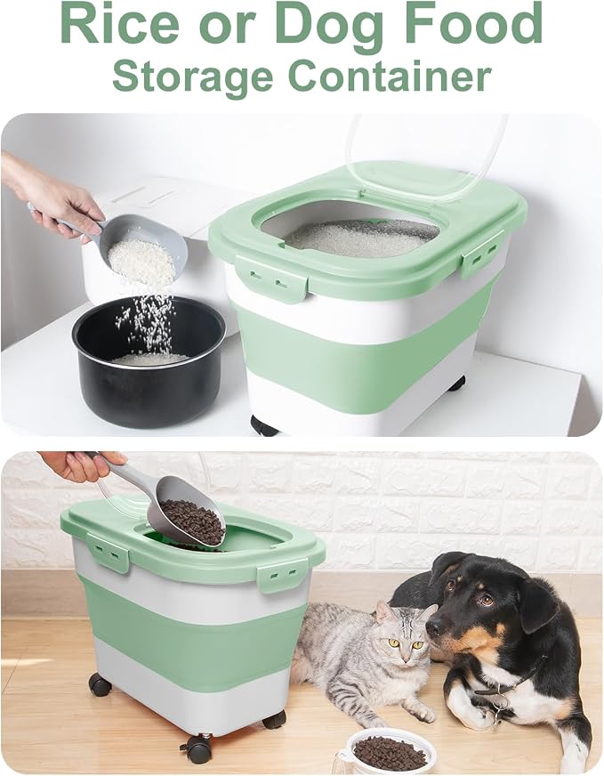 20-30 Lbs Rice Storage Container,Collapsible Food Storage Container - Image 6