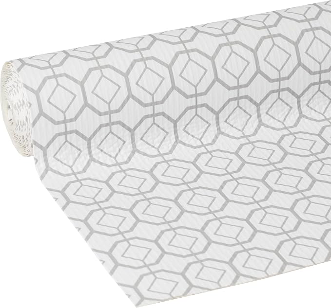 Duck Brand EasyLiner Adhesive Shelf Liner for Cabinets & Cupboards - Easy to Install & Cut to Fit - Self-Adhesive Shelf Paper - Peel & Stick Liner - Easy to Clean & Removable - 90 Feet - Grey Marble - Image 2