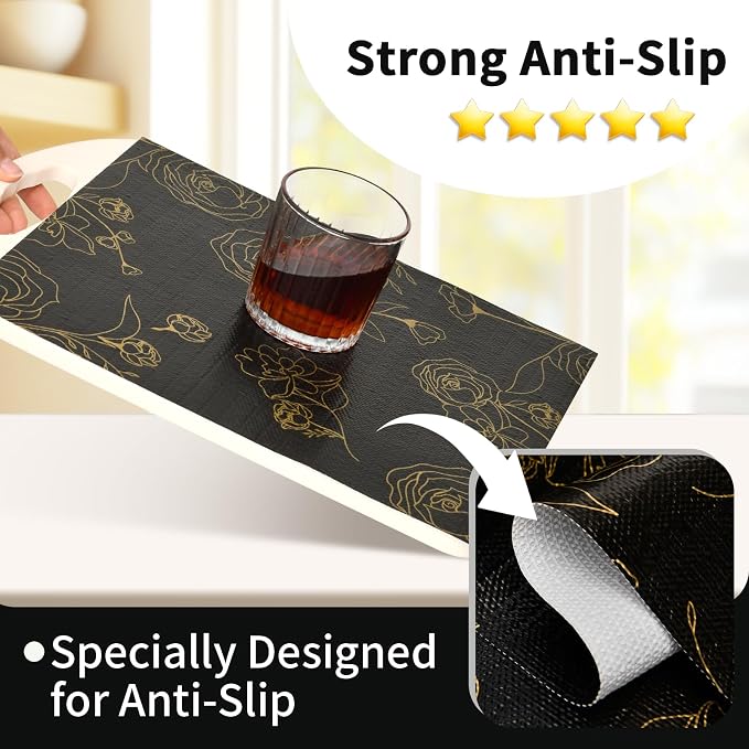Shelf Liners for Kitchen Cabinets 11.8in x 20FT Non Adhesive Drawer Liner - Image 2