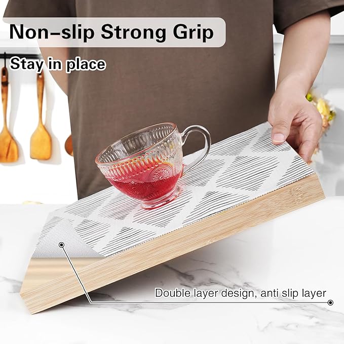 Drawer and Shelf Liner for Kitchen Cabinet Non-Adhesive 12in x 10FT - Image 2