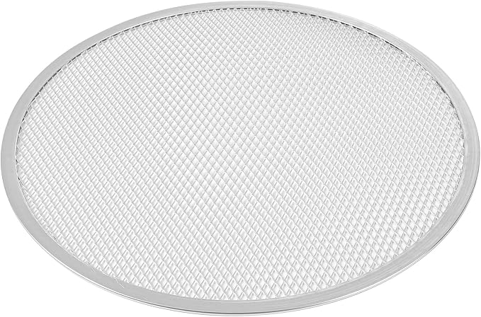 Restaurantware 14 Inch Aluminum Pizza Screen Pack of 72 Mesh Baking Tool For Crispy Crust, Lightweight Stackable Seamless Rim Rust-Resistant Baking Screen, Reusable for Pizzerias, Home Oven Use by Restaurantware