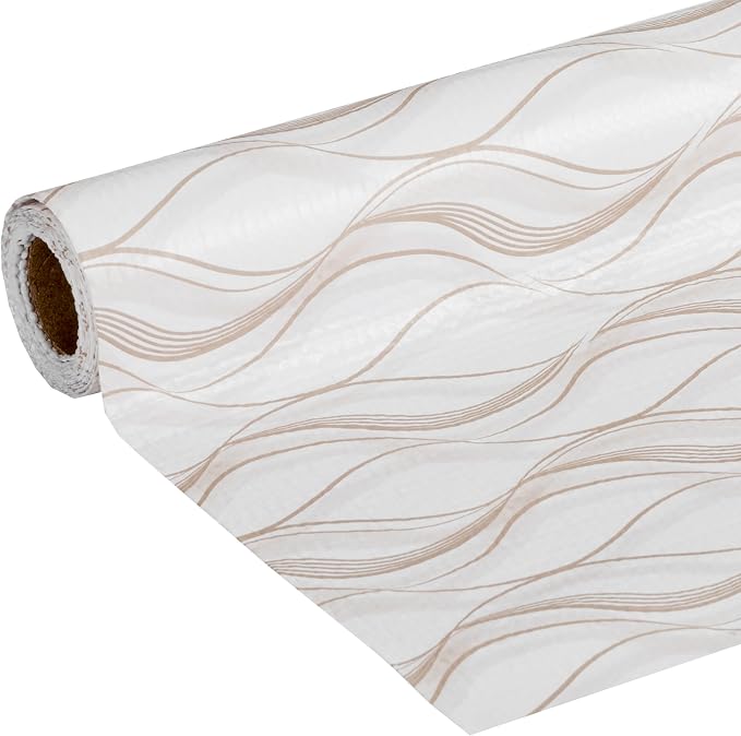Smooth Top EasyLiner for Cabinets & Drawers, Easy to Install, Shelf Paper & Drawer Liner Non Adhesive, Non Slip Shelf Liner for Pantry, Kitchen Essentials, 20 in x 6 ft (6 Pack), 36 ft, Taupe Svelte - Image 2