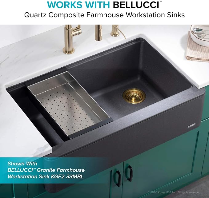 KRAUS Stainless Steel 16.75 in Workstation Sink Colander CS-6 - Image 11