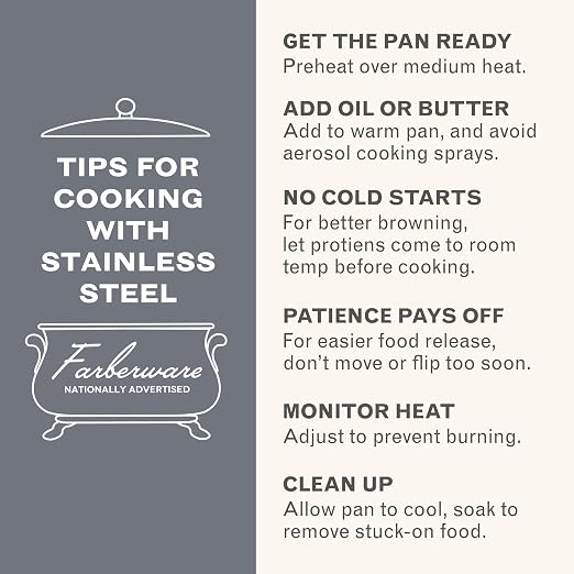 Farberware Millennium Stainless Steel Stockpot with Lid, Induction Ready, Compatible with All Cooktops, Metal Utensil Safe, 8 Quart Dutch Oven, Dishwasher Safe - Stainless Steel - Image 6