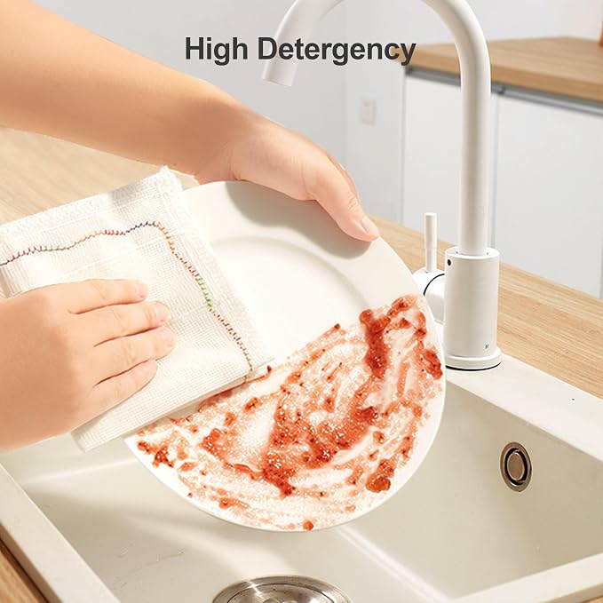 JOYMOOP Cleaning Cloths, Reusable Multi-Purpose Cleaning Rags, Highly Absorbent Kitchen Dish Towels, Quick Drying, Counters & Washing Dishes,11.8" x11.8" - 20pcs - Image 3