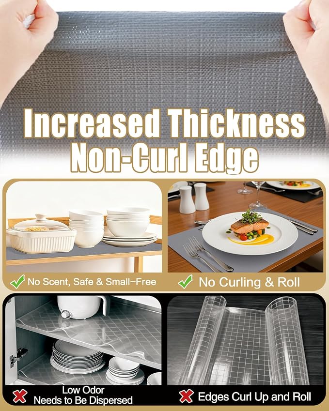 Drawer and Shelf Liners for Kitchen Cabinets Non-Adhesive - Image 4