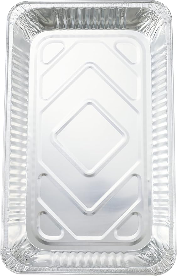 Waytiffer Disposable Large Aluminum Pans (20 Pack) Full Size Roasting & Baking Pan, 21"x13" Deep Foil Pans Extra Heavy Duty Chafing Trays for Broiling, Restaurants, Heating, Buffets & Bakeware - Image 3