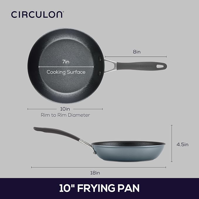 Circulon A1 Series Nonstick Induction Frying Pan, 10 Inch Pan, Graphite - Image 3