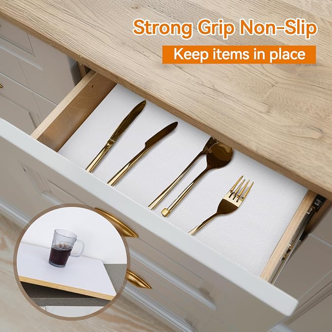 Shelf and Drawer Liner for Kitchen Cabinet Non-Adhesive Non Slip - Image 2