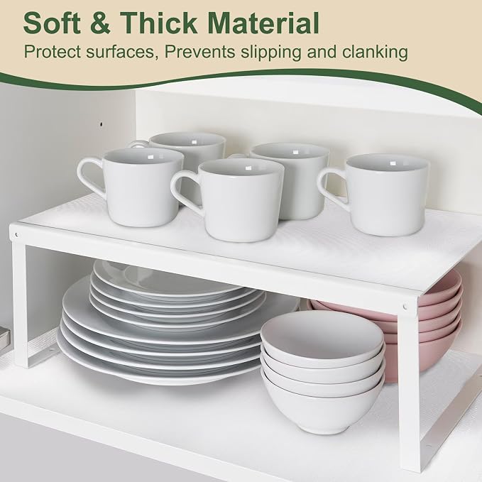 Shelf and Drawer Liner for Kitchen Cabinet, Non Adhesive Drawer Liner 11.8IN x 20FT, Non-Slip Thick Strong Grip Shelf Paper Liners, Waterproof Mats for Cupboard, Dresser, Pantry, White - Image 5