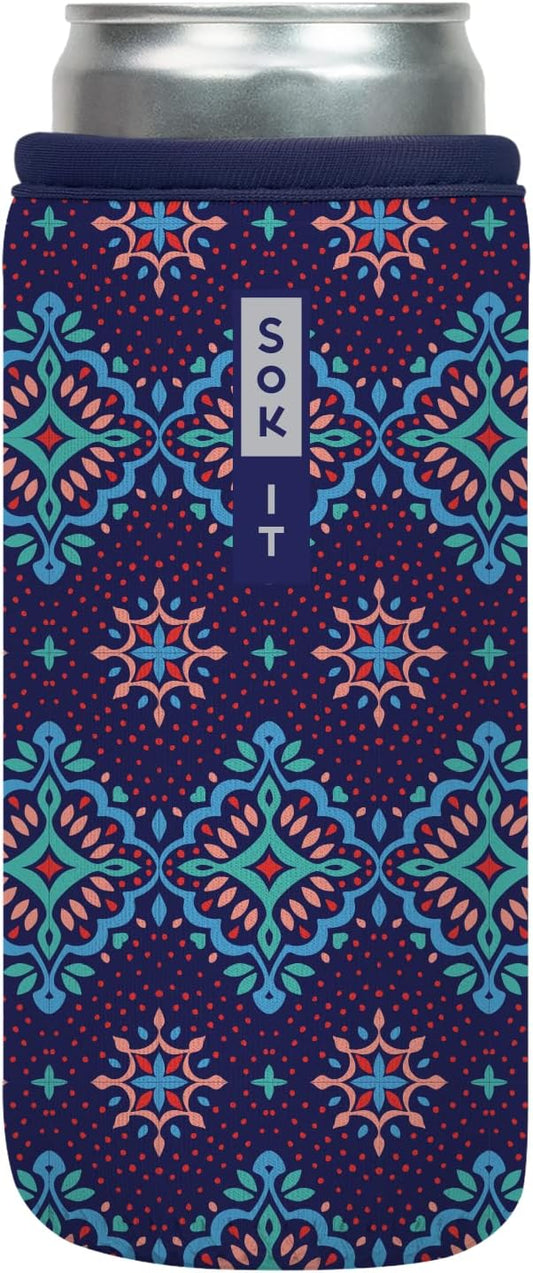 Sok It CanSok Sleeve for Beer & Soda Insulated Neoprene Cover (Diamond Back, 12oz Slim Can Sleeve)