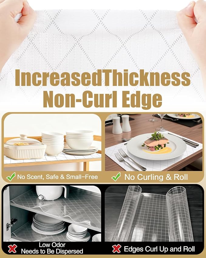 Drawer and Shelf Liners for Kitchen Cabinets Non-Adhesive - Image 4